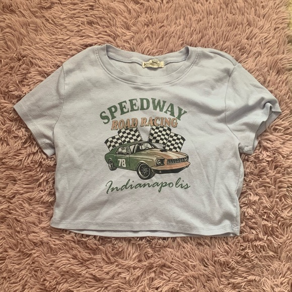 Cropped graphic tee shirt - Picture 1 of 3